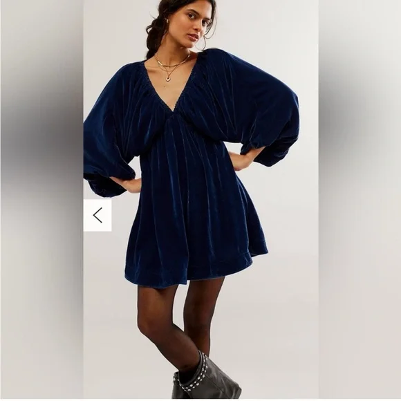 Free People Portia Velvet Dress - Picture 2 of 3